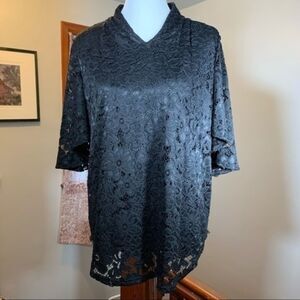 INVESTMENTS | Lace Blouse in Black